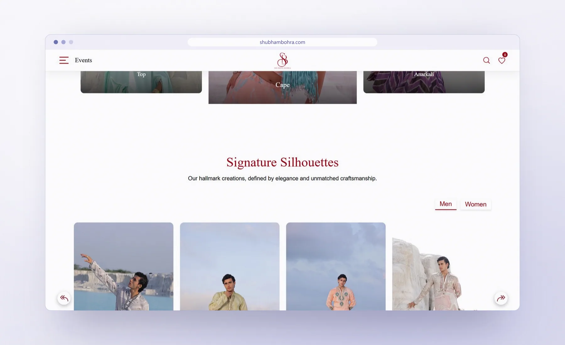 Label Shubham Bohra Signature Silhouettes carousel