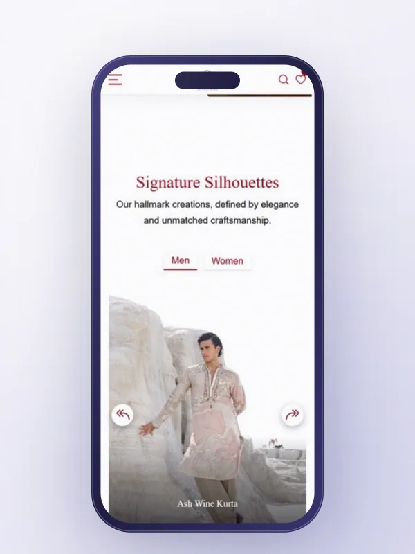 Label Shubham Bohra mobile collection page