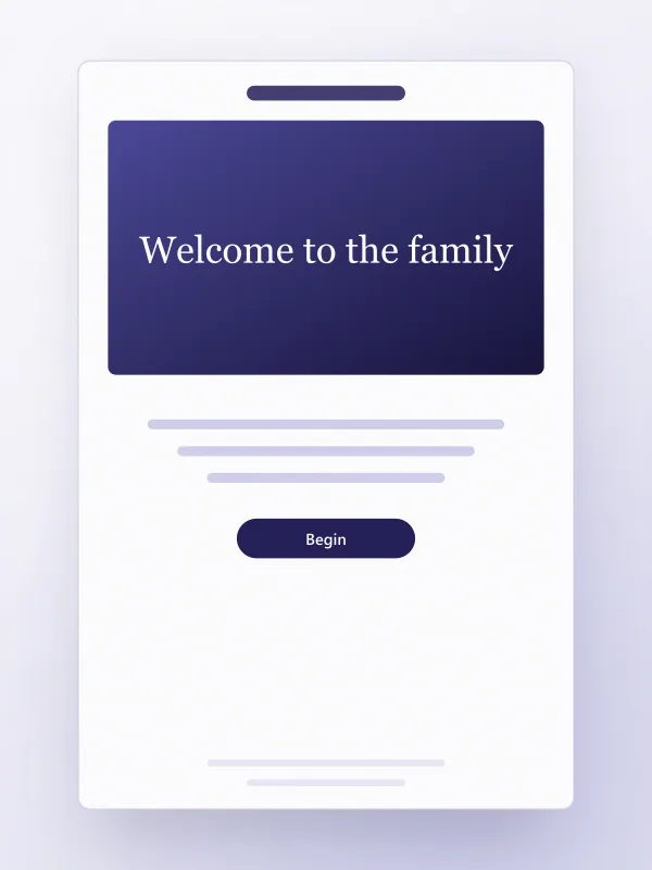 Single email template