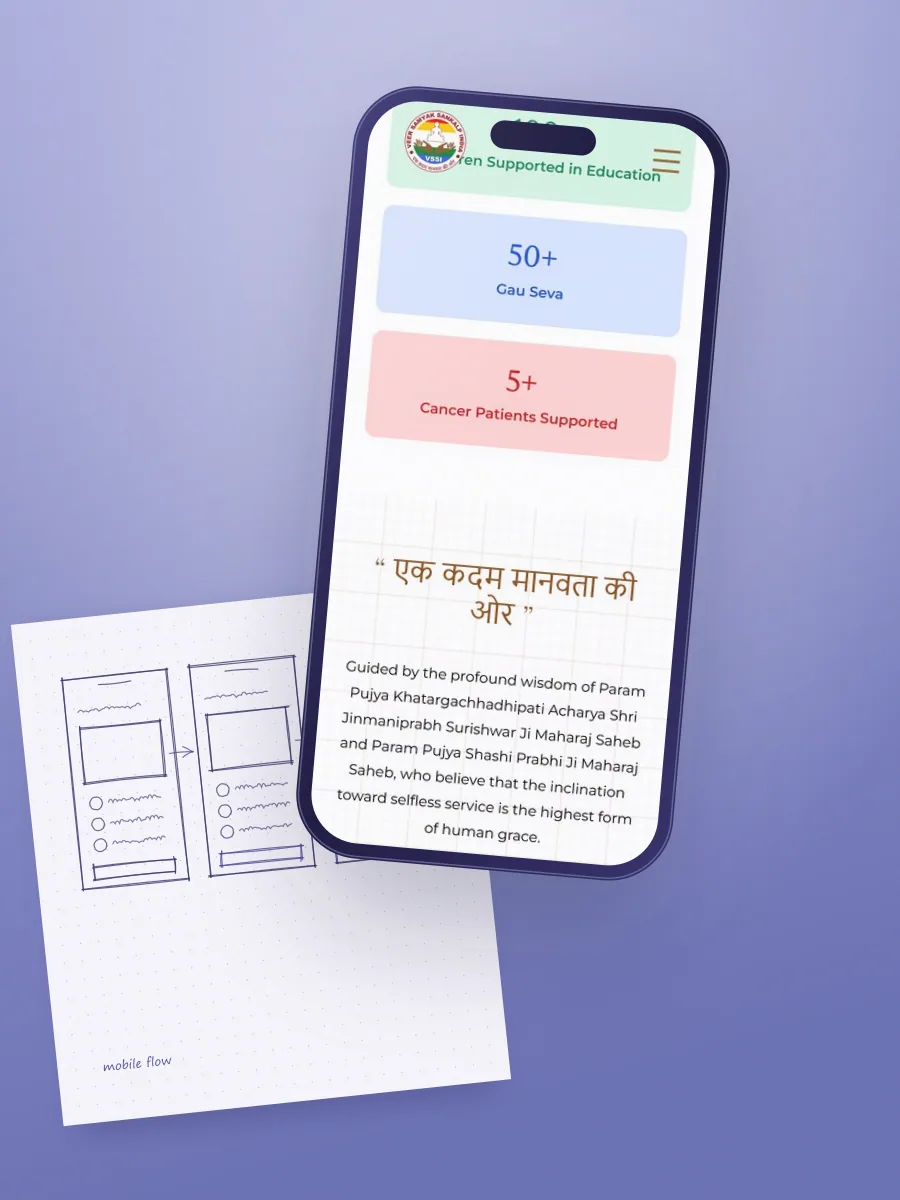 Samyak Sankalp mission on mobile